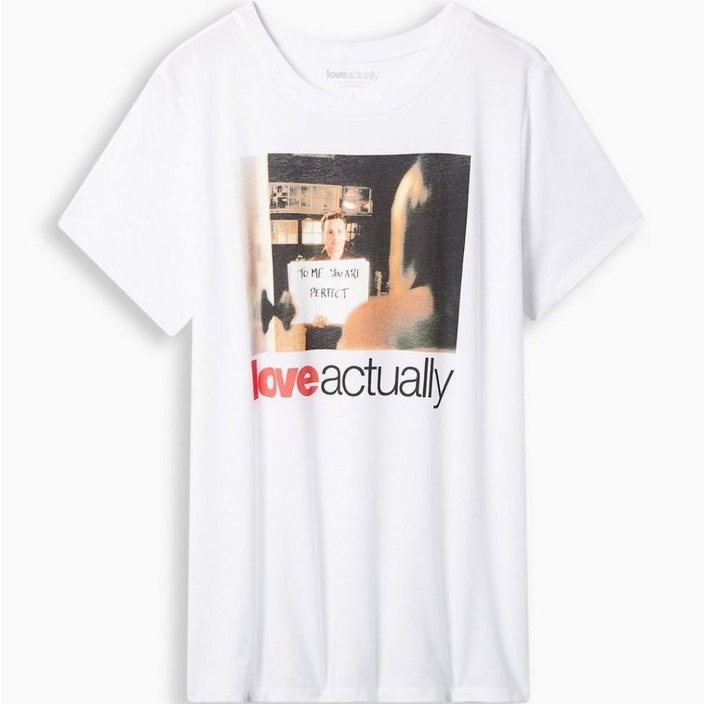 ❤️NWT TORRID TEE - LOVE ACTUALLY MOVIE TEE - HOLIDAY CHRISTMAS PLUS SIZE